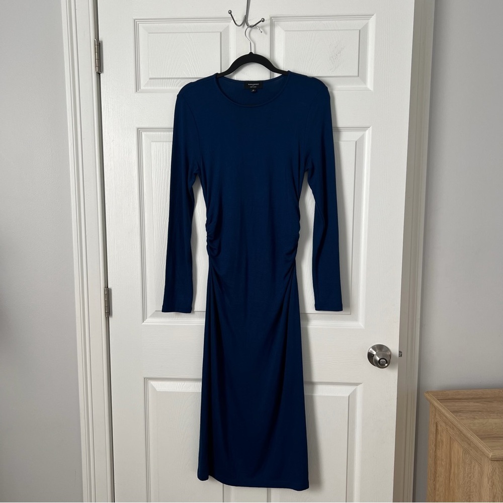 Banana Republic Deep Blue Long Sleeve Dress
